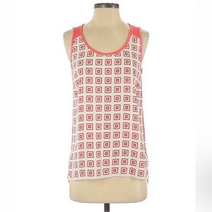 Tea n Rose Sleeveless Geometric Blouse Sz Medium
